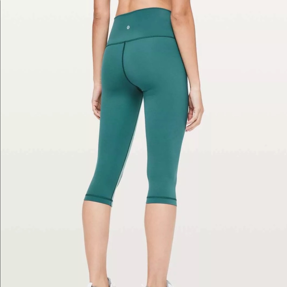 Lululemon Wunder Under Crop Curve Frosted Pine - image 2